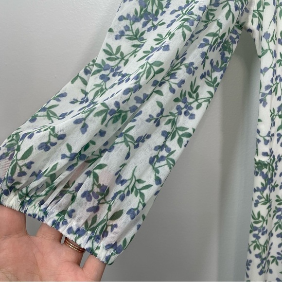 Ganni Tilden Mesh Wrap Dress - Picture 8 of 12